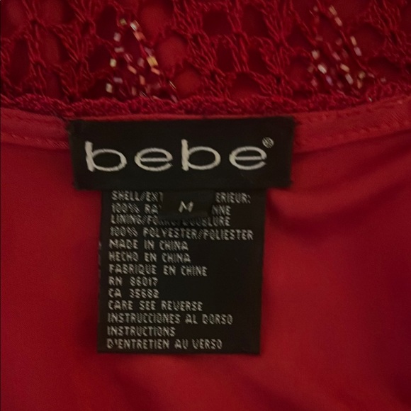 bebe Red Maxi Sequin Sheath Dress for Cocktail - Picture 2 of 3